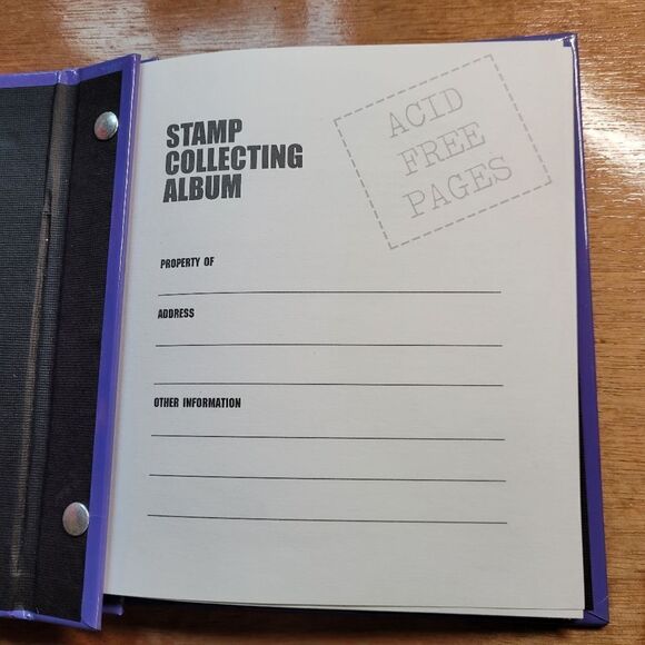 VINTAGE Y2K Looney Tunes USPS stamp collecting book binder unused - Picture 6 of 10